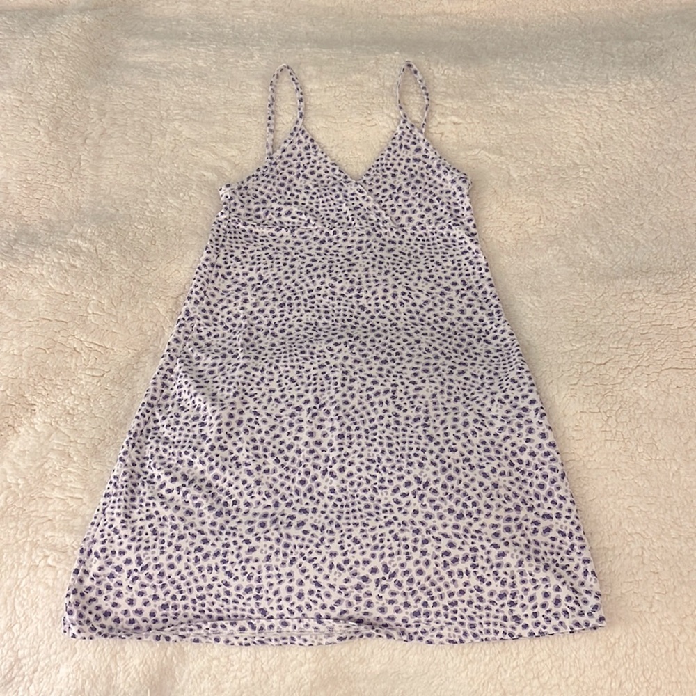 RARE purple cheetah brandy amara dress ☂️